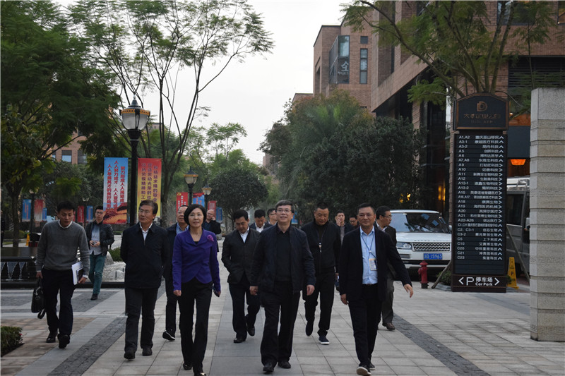 2018年10月市政协王新强副主席、市经信委杨丽琼副主任指导园区工作