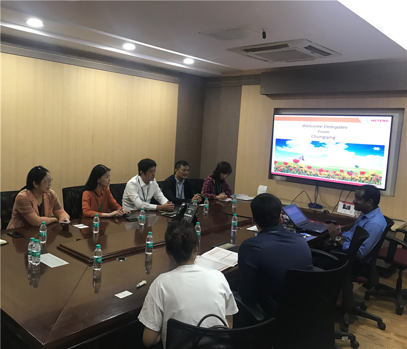 2018年8月两江招商集团副总裁张可率团赴印度招商