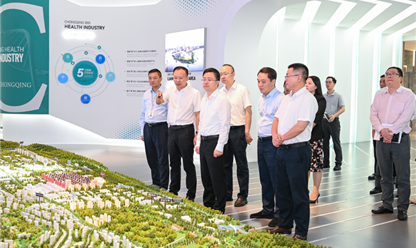 市领导罗蔺调研两江生命健康产业